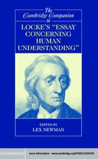 Titelbild: The Cambridge Companion to Locke's 'Essay Concerning Human Understanding' 9780521834339