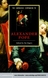 Imagen de portada: The Cambridge Companion to Alexander Pope 9780521840132