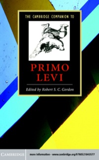 Cover image: The Cambridge Companion to Primo Levi 9780521843577