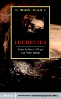 Cover image: The Cambridge Companion to Lucretius 9780521848015