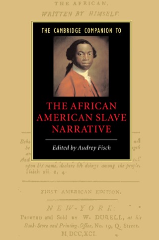 Imagen de portada: The Cambridge Companion to the African American Slave Narrative 9780521850193
