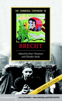 表紙画像: The Cambridge Companion to Brecht 2nd edition 9780521857093