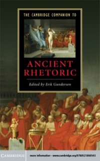 Cover image: The Cambridge Companion to Ancient Rhetoric 9780521860543