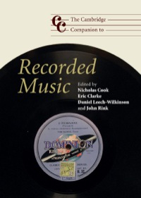 Immagine di copertina: The Cambridge Companion to Recorded Music 9780521865821