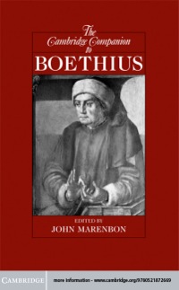 Imagen de portada: The Cambridge Companion to Boethius 9780521872669