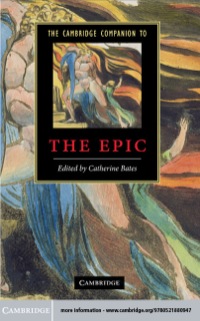 Cover image: The Cambridge Companion to the Epic 9780521880947