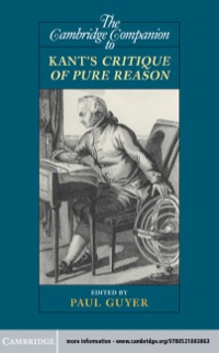 صورة الغلاف: The Cambridge Companion to Kant's Critique of Pure Reason 9780521883863