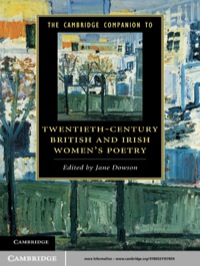 Cover image: The Cambridge Companion to Twentieth-Century British and Irish Women's Poetry 1st edition 9780521197854