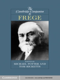 Cover image: The Cambridge Companion to Frege 1st edition 9780521624282