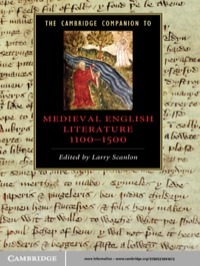 Cover image: The Cambridge Companion to Medieval English Literature 1100–1500 1st edition 9780521841672