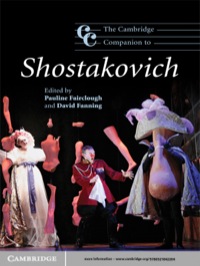 Imagen de portada: The Cambridge Companion to Shostakovich 1st edition 9780521842204