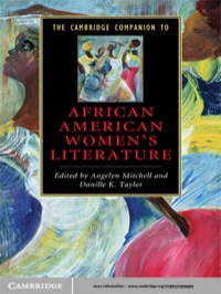 Imagen de portada: The Cambridge Companion to African American Women's Literature 1st edition 9780521858885