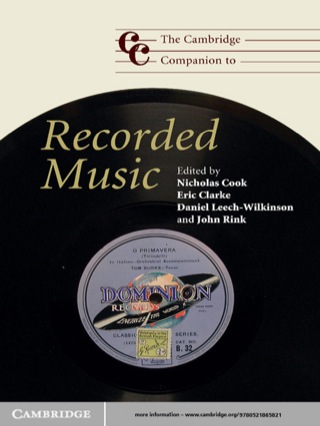 Imagen de portada: The Cambridge Companion to Recorded Music 1st edition 9780521865821