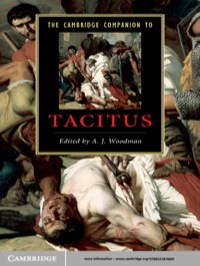 Imagen de portada: The Cambridge Companion to Tacitus 1st edition 9780521874601