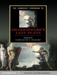 Titelbild: The Cambridge Companion to Shakespeare's Last Plays 1st edition 9780521881784