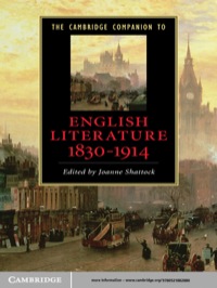 صورة الغلاف: The Cambridge Companion to English Literature, 1830–1914 1st edition 9780521882880