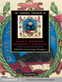 Titelbild: The Cambridge Companion to Early Modern Women's Writing 1st edition 9780521885270