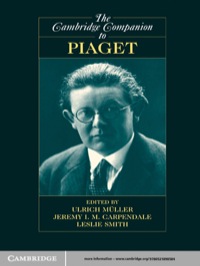 Titelbild: The Cambridge Companion to Piaget 1st edition 9780521898584