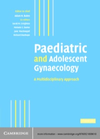 Cover image: Paediatric and Adolescent Gynaecology 1st edition 9780521809610