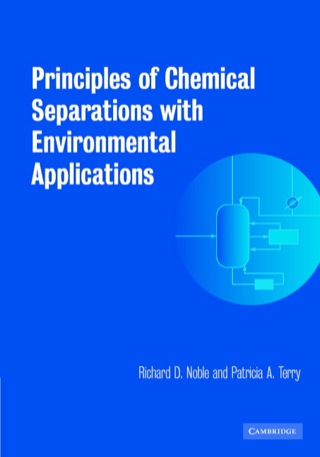 表紙画像: Principles of Chemical Separations with Environmental Applications 1st edition 9780521010146