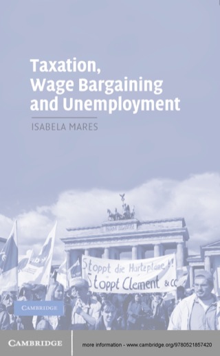 Cover image: Taxation, Wage Bargaining, and Unemployment 1st edition 9780521674119
