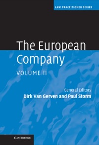 Immagine di copertina: The European Company: Volume 2 1st edition 9780521860000