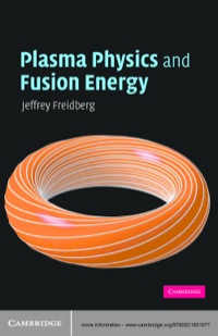 Cover image: Plasma Physics and Fusion Energy 1st edition 9780521733175
