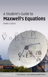 صورة الغلاف: A Student's Guide to Maxwell's Equations 1st edition 9780521877619