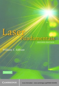 Cover image: Laser Fundamentals 2nd edition 9780521541053