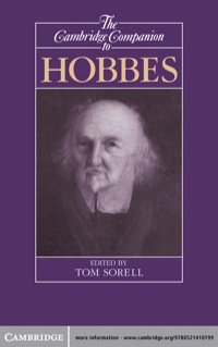 Cover image: The Cambridge Companion to Hobbes 1st edition 9780521410199