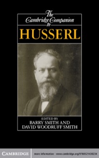Imagen de portada: The Cambridge Companion to Husserl 1st edition 9780521430234
