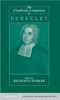 Cover image: The Cambridge Companion to Berkeley 1st edition 9780521450331