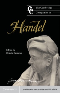 Cover image: The Cambridge Companion to Handel 1st edition 9780521456135