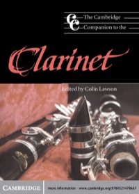 Omslagafbeelding: The Cambridge Companion to the Clarinet 1st edition 9780521476683