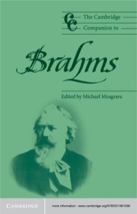 Imagen de portada: The Cambridge Companion to Brahms 1st edition 9780521485814