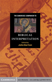 Imagen de portada: The Cambridge Companion to Biblical Interpretation 1st edition 9780521485937