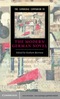 Titelbild: The Cambridge Companion to the Modern German Novel 1st edition 9780521482530