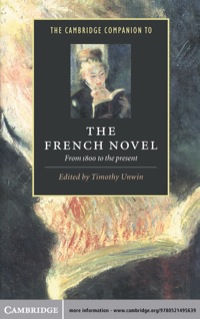 Cover image: The Cambridge Companion to the French Novel 1st edition 9780521495639