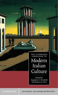 Cover image: The Cambridge Companion to Modern Italian Culture 1st edition 9780521550345