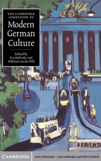 Imagen de portada: The Cambridge Companion to Modern German Culture 1st edition 9780521560320
