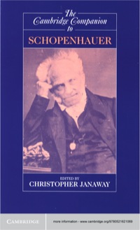 Cover image: The Cambridge Companion to Schopenhauer 1st edition 9780521621069