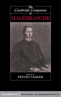 Imagen de portada: The Cambridge Companion to Malebranche 1st edition 9780521622127