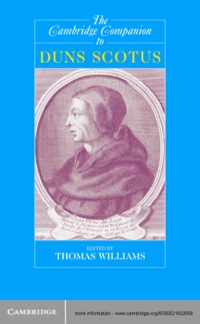 Immagine di copertina: The Cambridge Companion to Duns Scotus 1st edition 9780521632058
