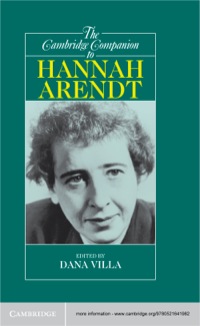 Omslagafbeelding: The Cambridge Companion to Hannah Arendt 1st edition 9780521641982
