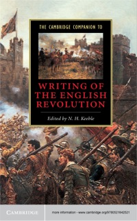 Imagen de portada: The Cambridge Companion to Writing of the English Revolution 1st edition 9780521642521