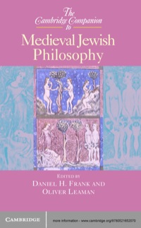 Titelbild: The Cambridge Companion to Medieval Jewish Philosophy 1st edition 9780521652070
