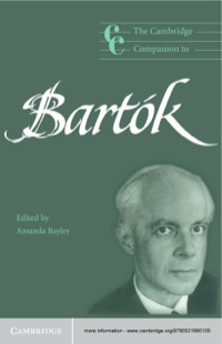 Cover image: The Cambridge Companion to Bartók 1st edition 9780521669580