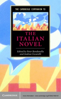 Titelbild: The Cambridge Companion to the Italian Novel 1st edition 9780521660181