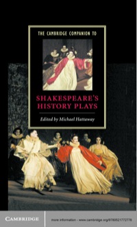 Cover image: The Cambridge Companion to Shakespeare's History Plays 1st edition 9780521772778