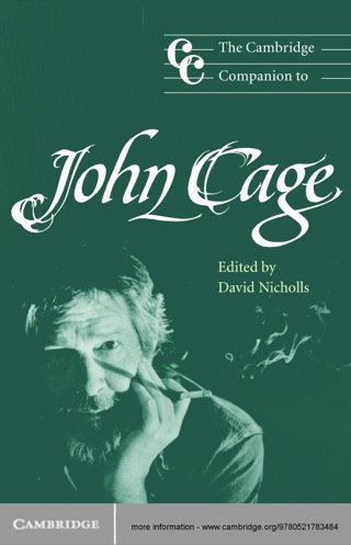 صورة الغلاف: The Cambridge Companion to John Cage 1st edition 9780521789684